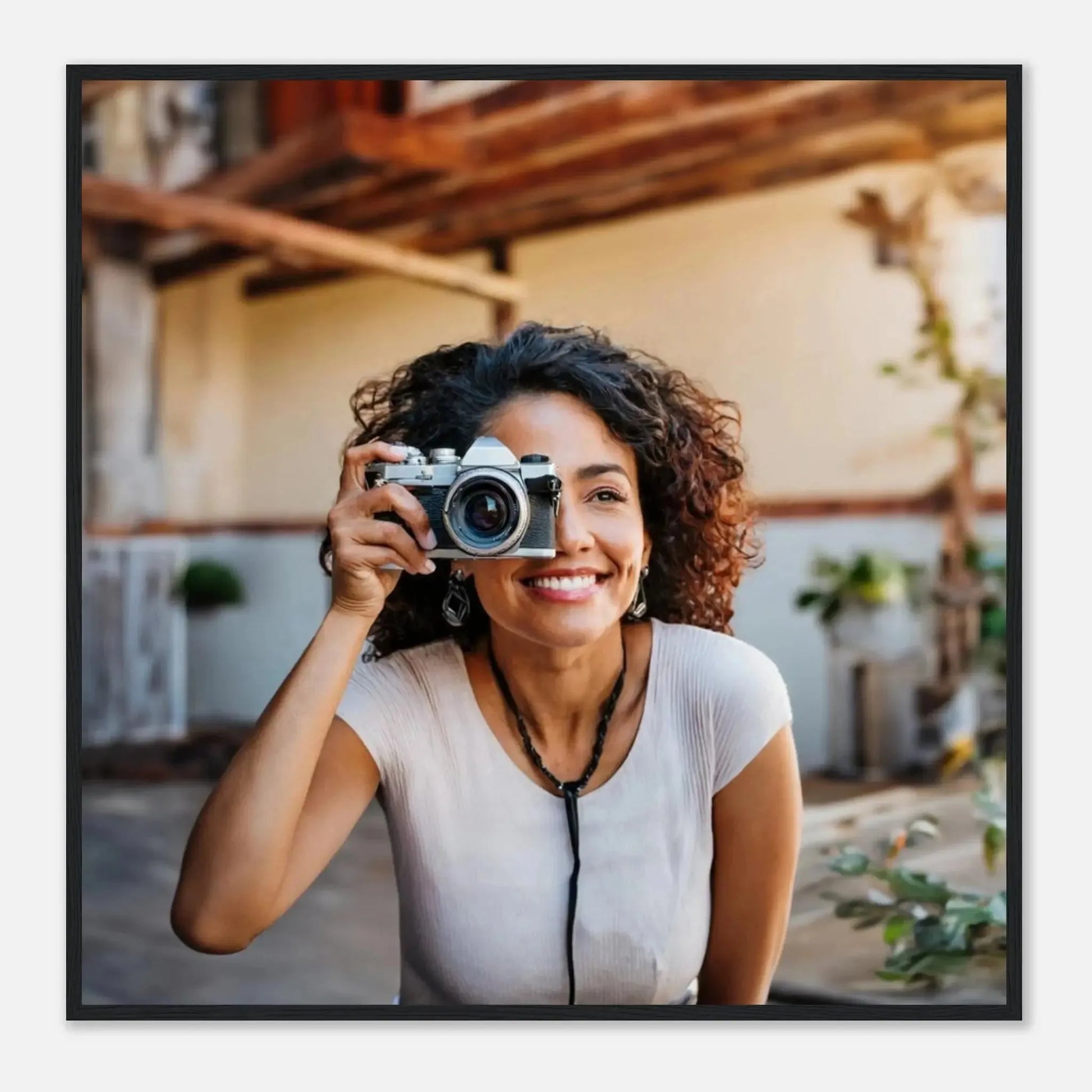 Dekoration mit Charakter. Personalisierbares Holzrahmen- – Elegantes individuelles Foto Kunstwerk: zeitlos und harmonisch. Schlicht, elegant und wirkungsvoll.