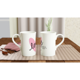 Liebevoll gestaltete personalisierte Tasse. Weiße Porzellantasse für Muttertag – Eleganter 10oz Kaffeebecher: ideal für Büro, Homeoffice oder Zuhause. Ein besonderer Genuss für Kaffee- oder Teeliebhaber.