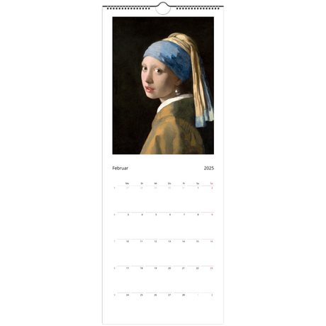Dekoration mit Charakter. Wandkalender 2025 personalisierbar  (EU & Rest der Welt): für stilvolle Raumgestaltung. Schlicht, elegant und wirkungsvoll.