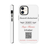 Dekoration mit Charakter. Hartschalen Phone Case für iPhone – QR-Code Visitenkarte - Werbeartikel: zeitlos und harmonisch. Schlicht, elegant und wirkungsvoll.