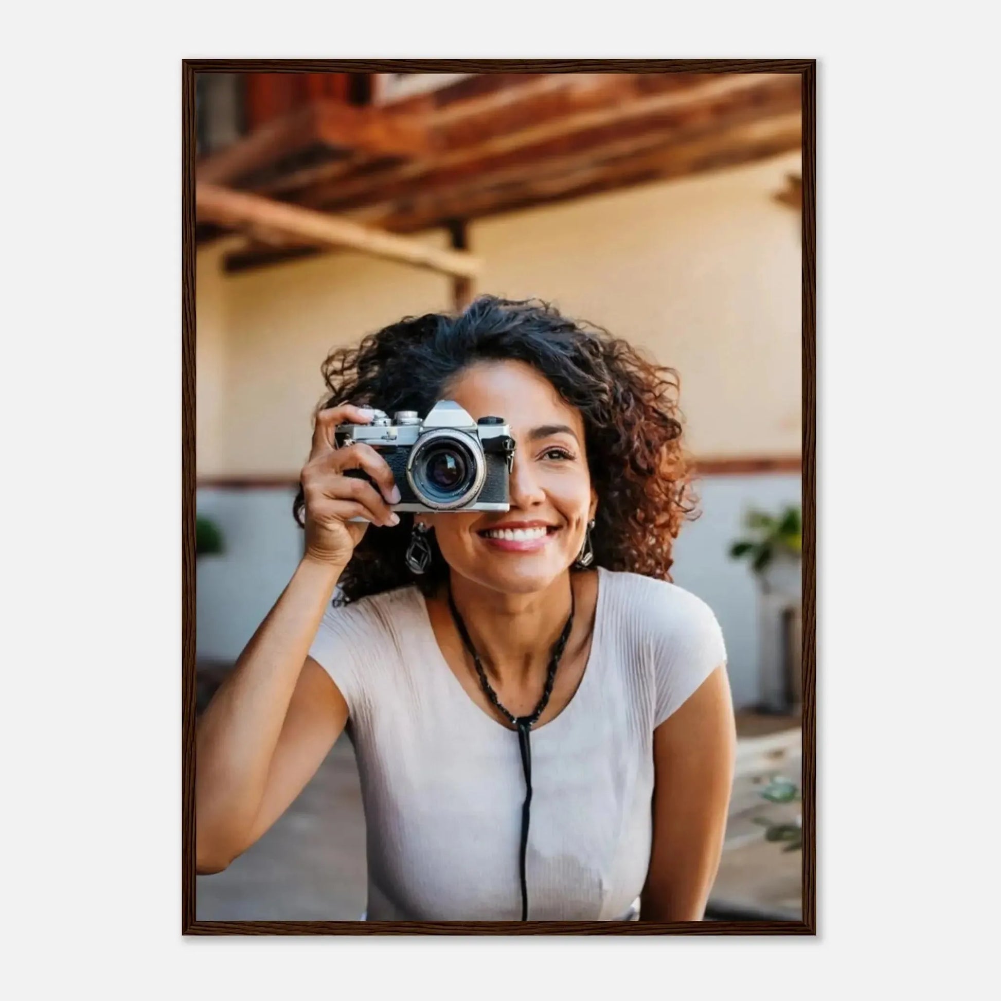 Stimmungsvolle Wandkunst für stilvolle Räume. Personalisierbares Holzrahmen- – Elegantes individuelles Foto Kunstwerk: zeitlos und harmonisch. Schlicht, elegant und wirkungsvoll.