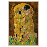 Dekoration mit Charakter. Gustav Klimt Der Kuss - Gerahmte Leinwand 70x100 cm: zeitlos und harmonisch. Eine besondere Bereicherung für jeden Raum.