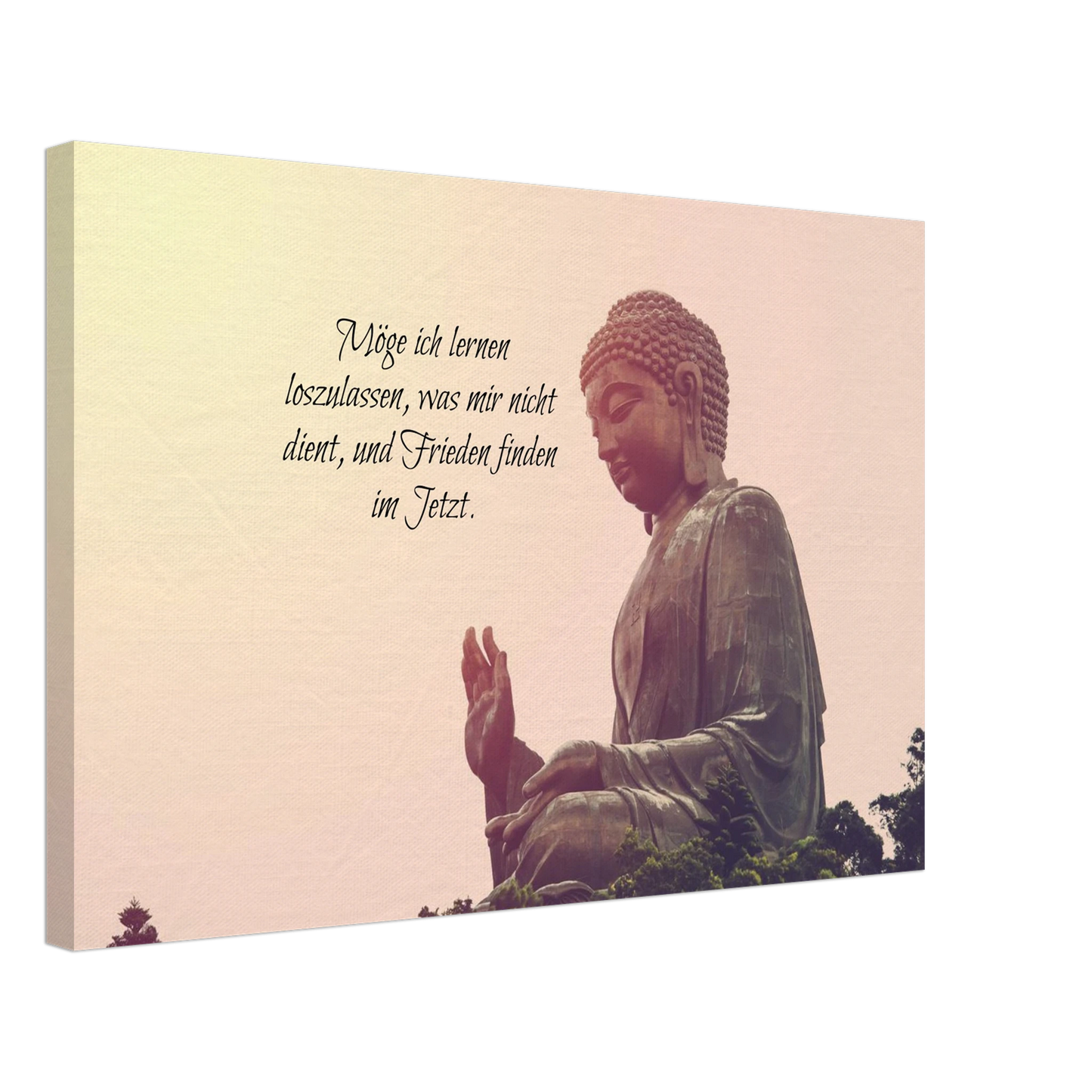 Stimmungsvolle Wandkunst für stilvolle Räume. Tibetan Kraftgebete Canvas Print – Immersive Art Experience: zeitlos und harmonisch. Eine besondere Bereicherung für jeden Raum.