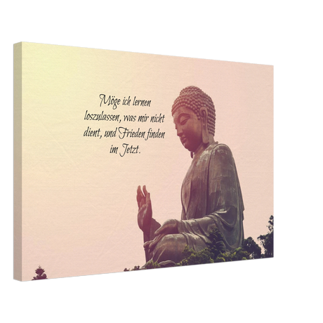 Stimmungsvolle Wandkunst für stilvolle Räume. Tibetan Kraftgebete Canvas Print – Immersive Art Experience: zeitlos und harmonisch. Eine besondere Bereicherung für jeden Raum.