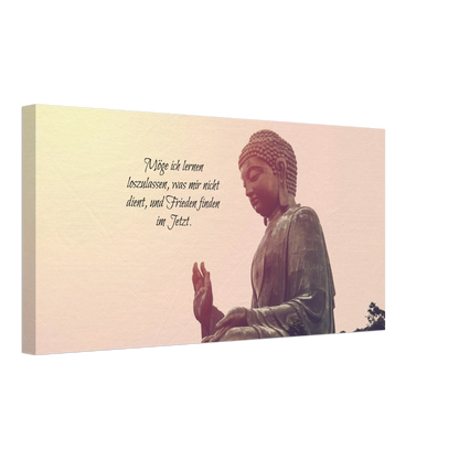 Stimmungsvolle Wandkunst für stilvolle Räume. Tibetan Kraftgebete Canvas Print – Immersive Art Experience: zeitlos und harmonisch. Schlicht, elegant und wirkungsvoll.