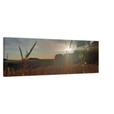 Stimmungsvolle Wandkunst für stilvolle Räume. Westerwald Landschaftsbild Leinwand - Kunstdruck Die andere Perspektive: zeitlos und harmonisch. Schlicht, elegant und wirkungsvoll.