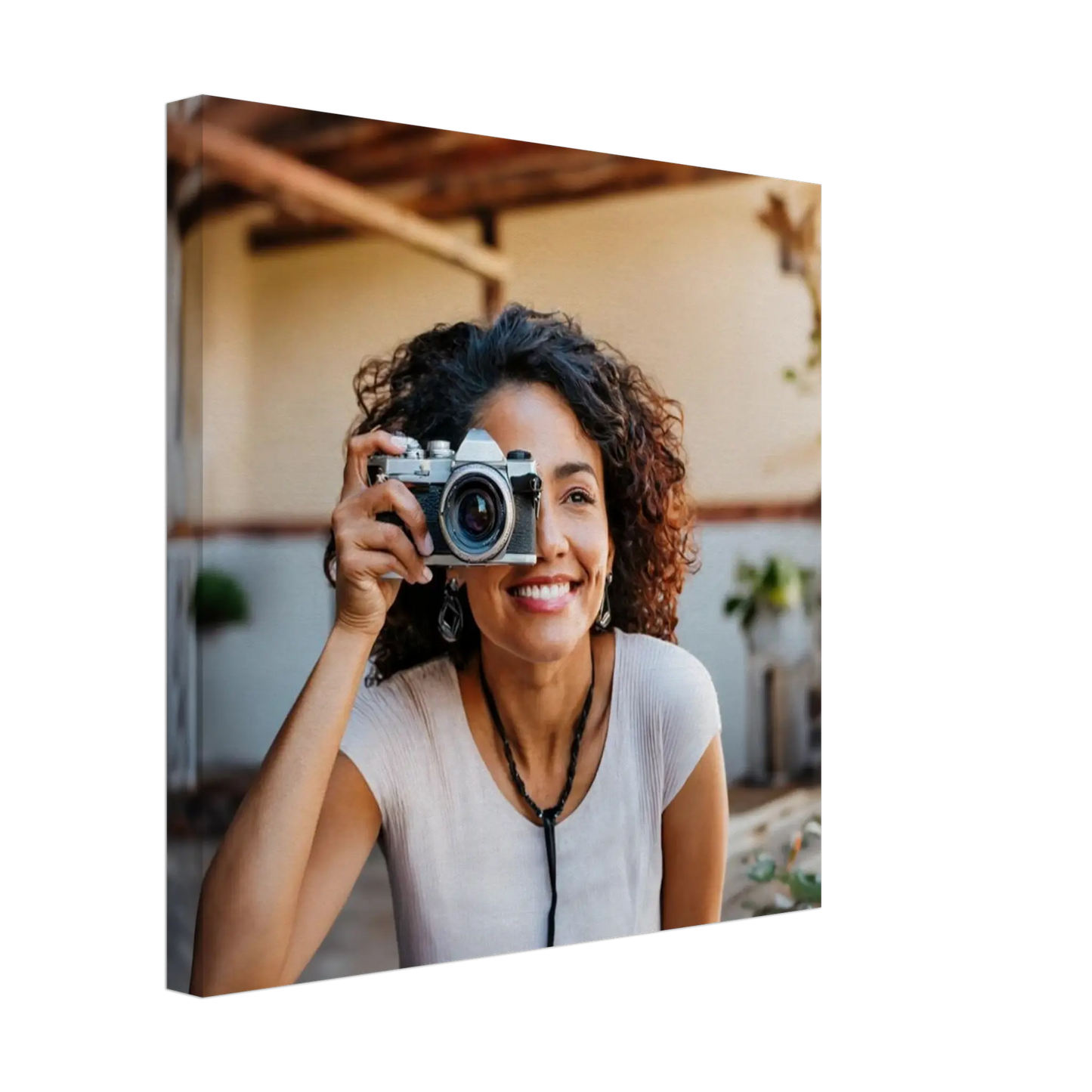 Individuelle Familienportraits auf Leinwand mit Foto 30 % auf Leinwände Black Friday - Zoey Kunstdrucke