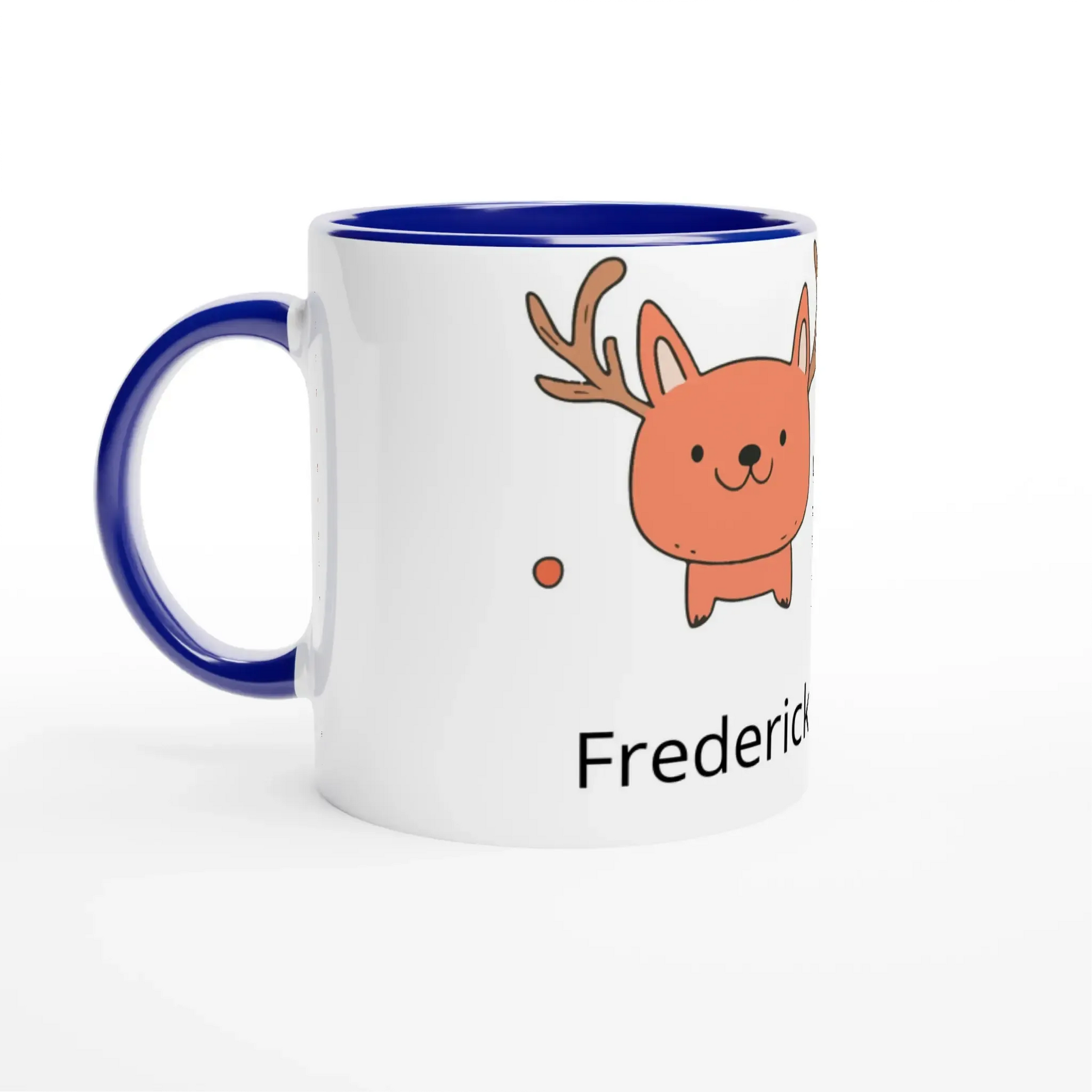 Sanfte Wandkunst fürs Kinderzimmer. 11oz Keramik Becher mit ca 312 Ml Weihnachtsmotiv zum personalisieren: freundlich und verspielt gestaltet. Ein Highlight für das Kinderzimmer.