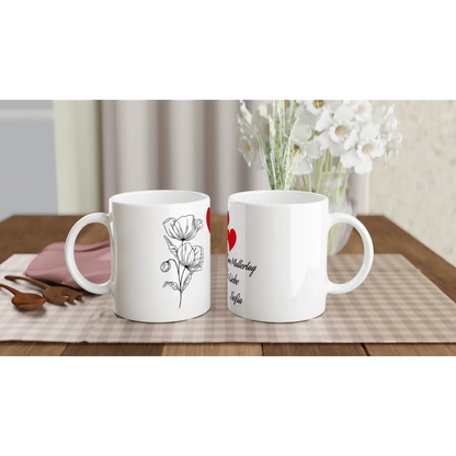 Weiße Keramiktasse - Zoey Kunstdrucke