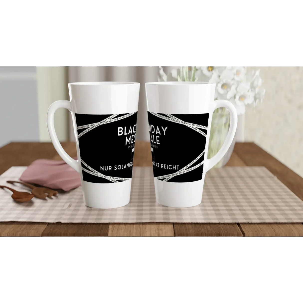 Liebevoll gestaltete personalisierte Tasse. Personalisierbare Keramiktasse – Dein individueller Tassen-  Black Friday Spezial 25 % auf alle Flaschen und Tassen: mit eigenem Namen, Spruch oder Foto. Perfekt als Geschenk für jeden Anlass.