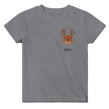 Liebevolle Erinnerung an Kindheitsmomente. Classic Baby Crewneck T-shirt personalisiertes Kindershirt zu Weihnachten🎅: voller Geborgenheit und Fantasie. Ein Highlight für das Kinderzimmer.