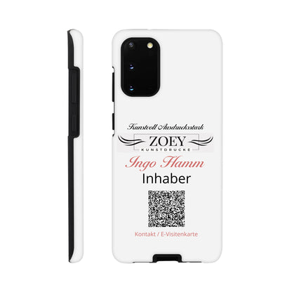 Dekoration mit Charakter. Hartschalen Phone Case für Samsung – QR-Code Visitenkarte: für stilvolle Raumgestaltung. Eine besondere Bereicherung für jeden Raum.