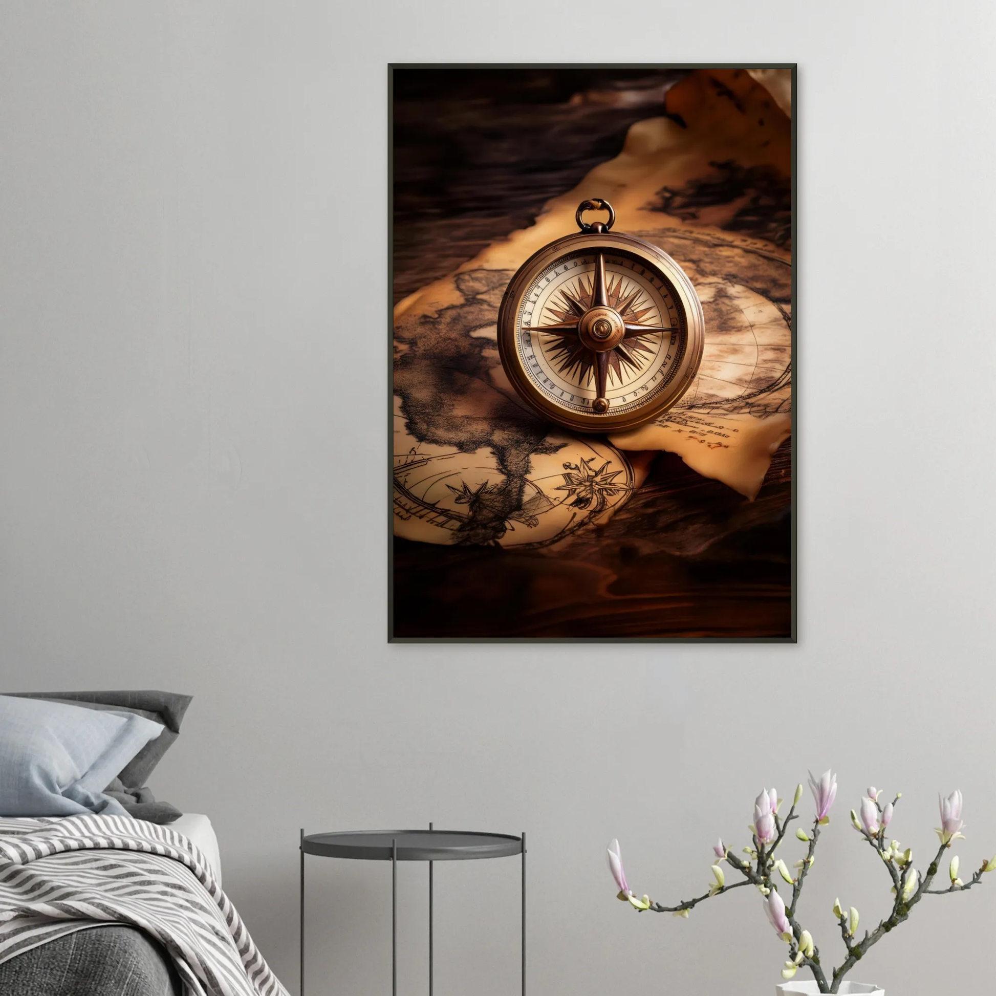 Stimmungsvolle Wandkunst für stilvolle Räume. Modern Art  mit Metallrahmen - Mattes Papier: für stilvolle Raumgestaltung. Eine besondere Bereicherung für jeden Raum.