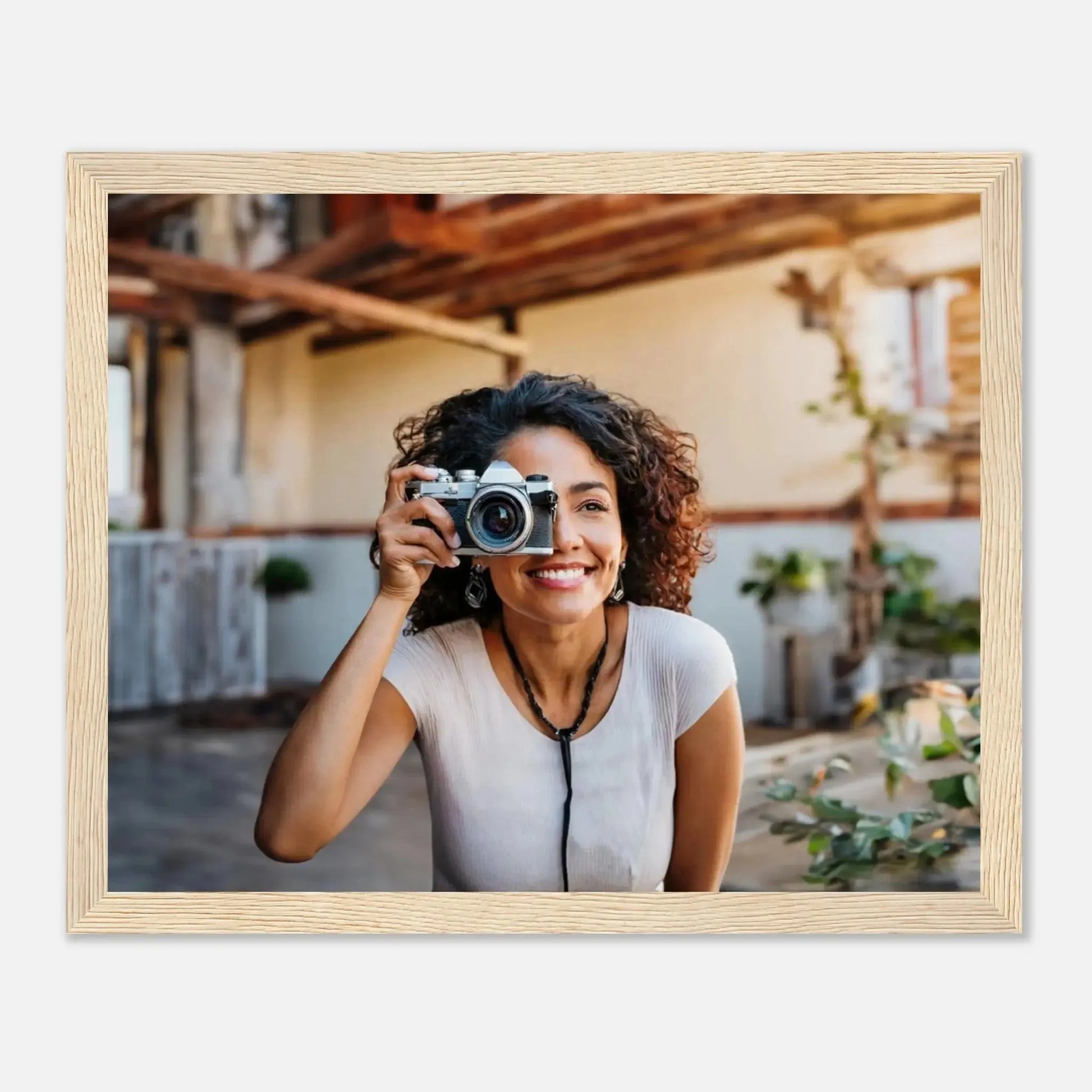 Dekoration mit Charakter. Personalisierbares Holzrahmen- – Elegantes individuelles Foto Kunstwerk: passt in jedes Ambiente. Schlicht, elegant und wirkungsvoll.