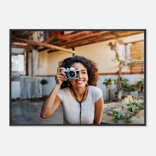 Premium Wooden Framed Poster With Premium Matte Paper - Zoey Kunstdrucke