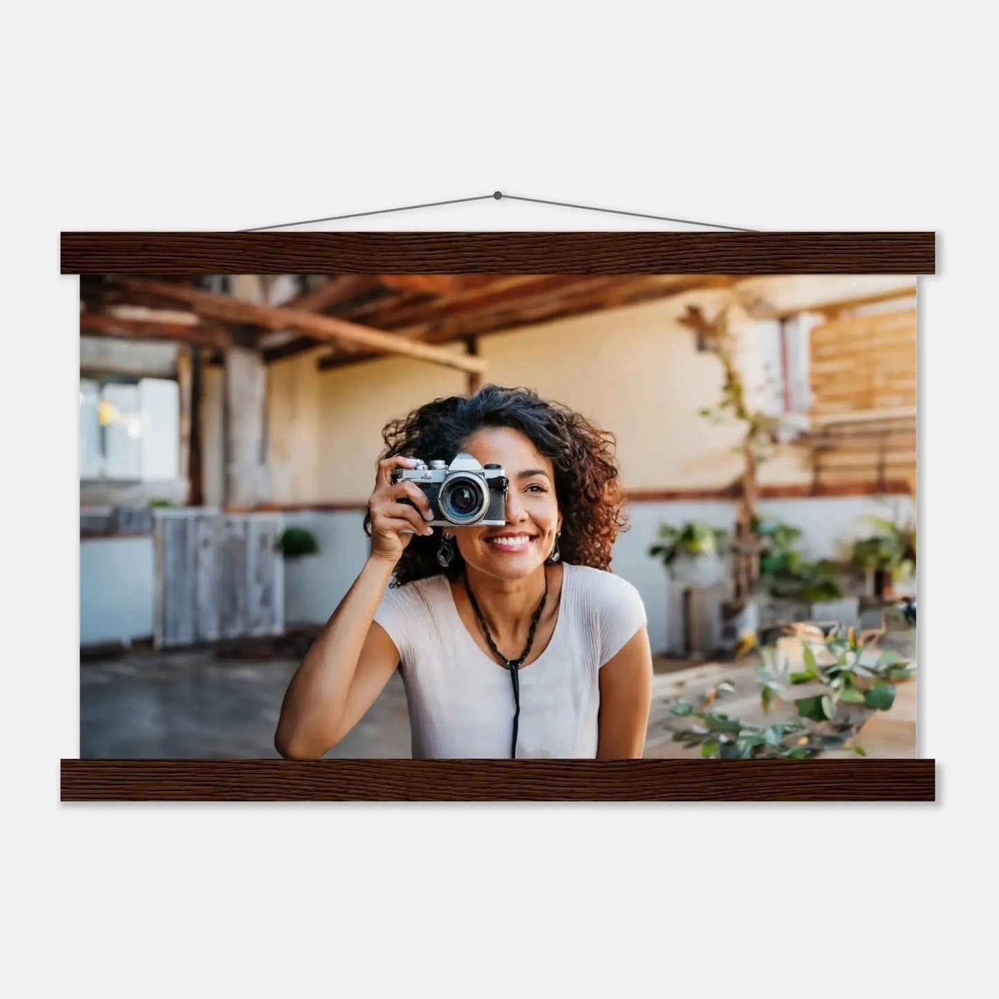 Stimmungsvolle Wandkunst für stilvolle Räume. Individuelles Selbstportrait  mit Holzleisten – Dein Foto als Kunstwerk: zeitlos und harmonisch. Schlicht, elegant und wirkungsvoll.
