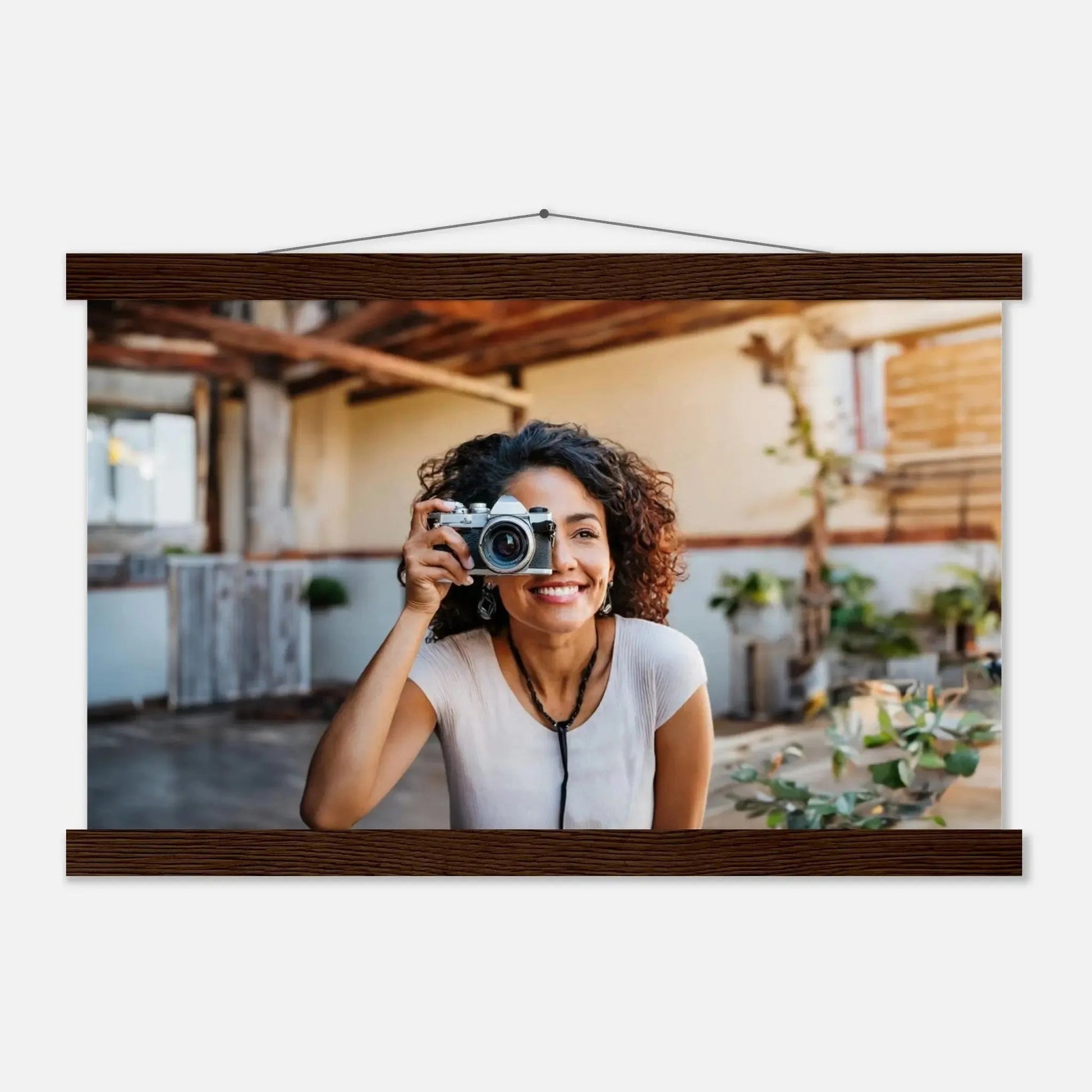 Stimmungsvolle Wandkunst für stilvolle Räume. Individuelles Selbstportrait  mit Holzleisten – Dein Foto als Kunstwerk: zeitlos und harmonisch. Schlicht, elegant und wirkungsvoll.