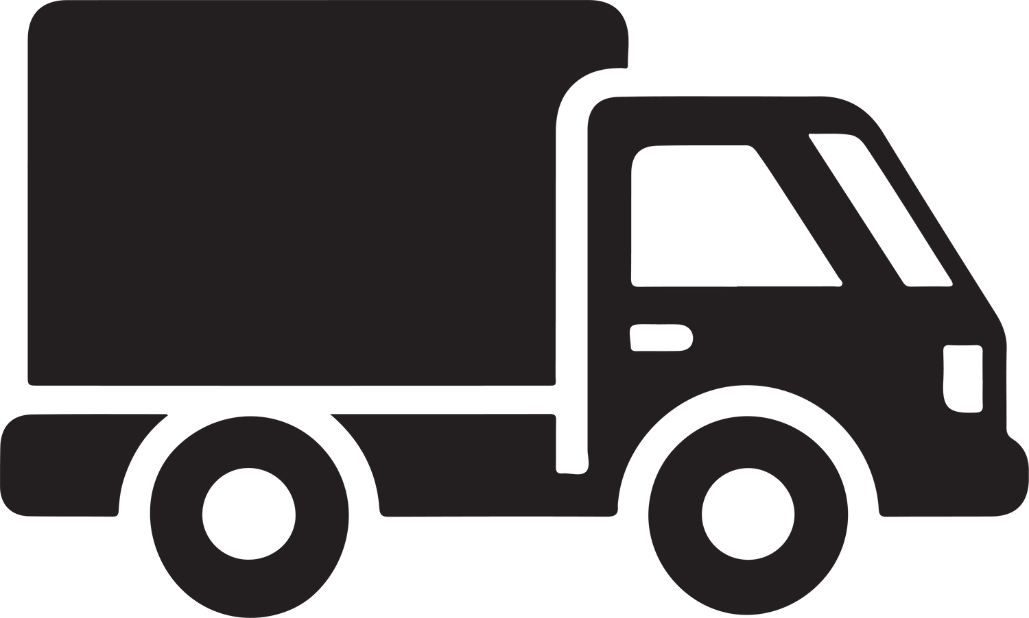 Vectorgrafik ein LKW der zu unseren Versandbedingungen gehört 