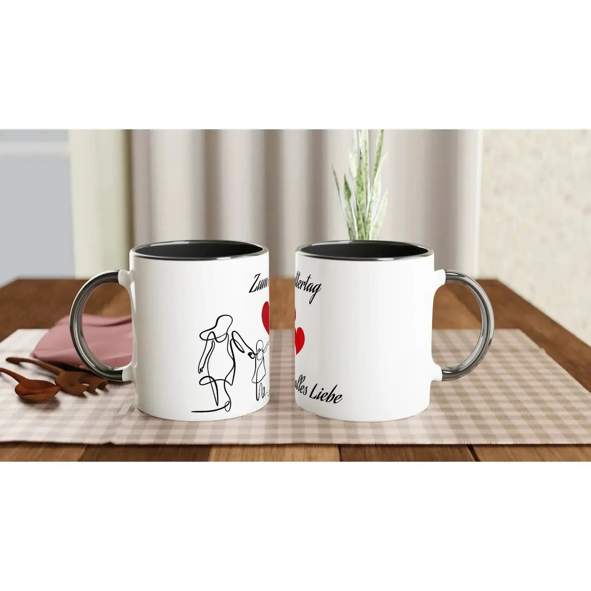 Liebevoll gestaltete personalisierte Tasse. 312 Ml Tasse zum Muttertag personalisierbar schön: ideal für Büro, Homeoffice oder Zuhause. Ein besonderer Genuss für Kaffee- oder Teeliebhaber.