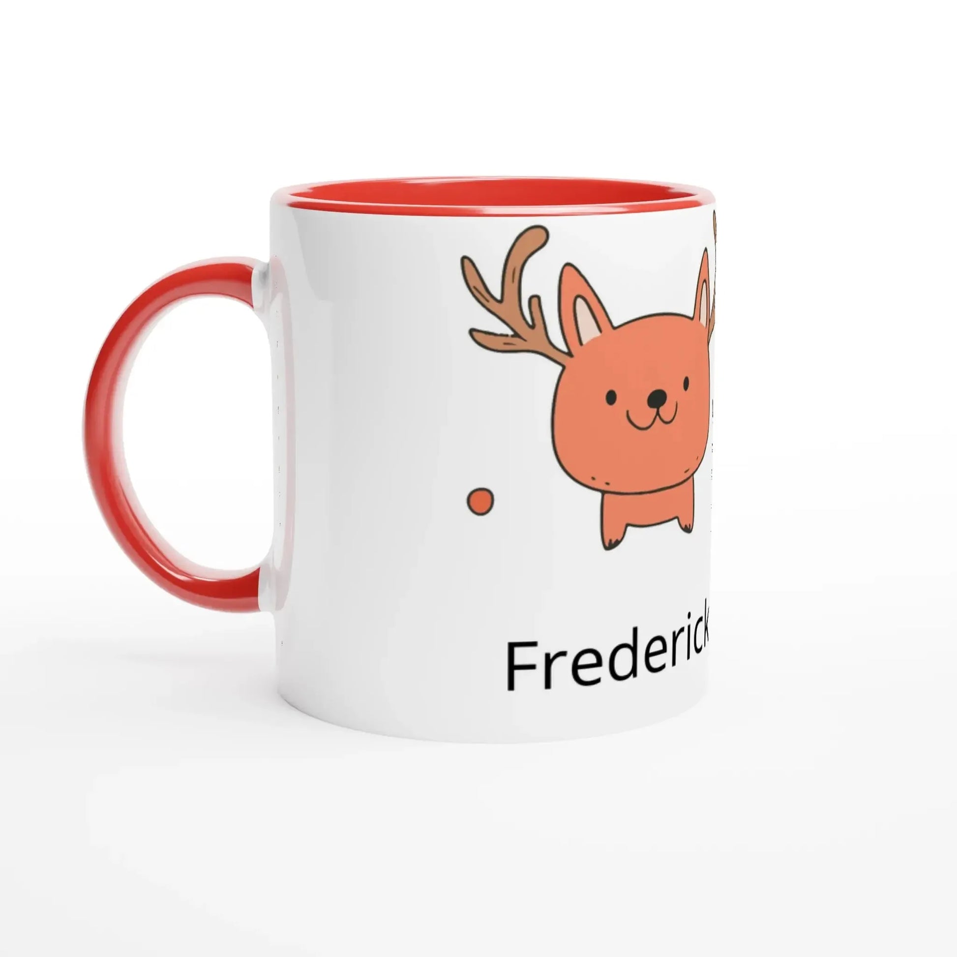 Sanfte Wandkunst fürs Kinderzimmer. 11oz Keramik Becher mit ca 312 Ml Weihnachtsmotiv zum personalisieren: freundlich und verspielt gestaltet. Ein Highlight für das Kinderzimmer.