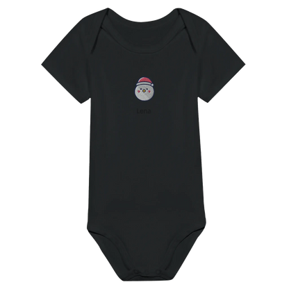 Liebevolle Erinnerung an Kindheitsmomente. Classic Baby Short Sleeve Bodysuit personalisiertes Geschenk zu Weihachten 🎅: freundlich und verspielt gestaltet. Ein Highlight für das Kinderzimmer.