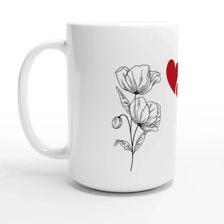 Stimmungsvolle Wandkunst für stilvolle Räume. Weiße Keramiktasse 15oz: zeitlos und harmonisch. Eine besondere Bereicherung für jeden Raum.