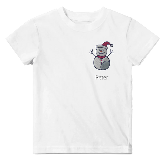 Liebevolle Erinnerung an Kindheitsmomente. Classic Baby Crewneck T-shirt personalisiertes Kindershirt zu Weihnachten🎅: voller Geborgenheit und Fantasie. Ein Highlight für das Kinderzimmer.