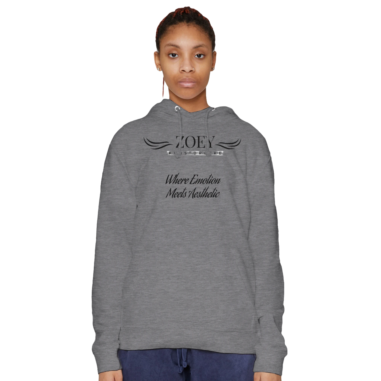 Stimmungsvolle Wandkunst für stilvolle Räume. Premium Unisex Personalisierbarer Mid-Weight Hoodie | Laneseven LS13001: zeitlos und harmonisch. Schlicht, elegant und wirkungsvoll.