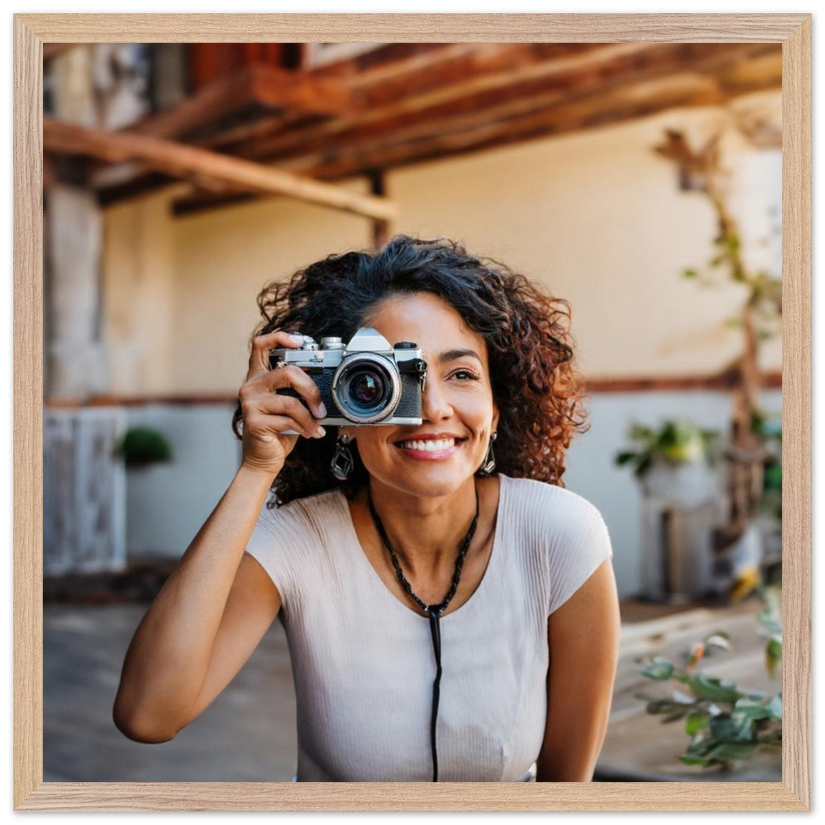 Premium Wooden Framed Poster With Premium Matte Paper – Kunstdruck auf Posterpapier als dekoratives Wandbild
