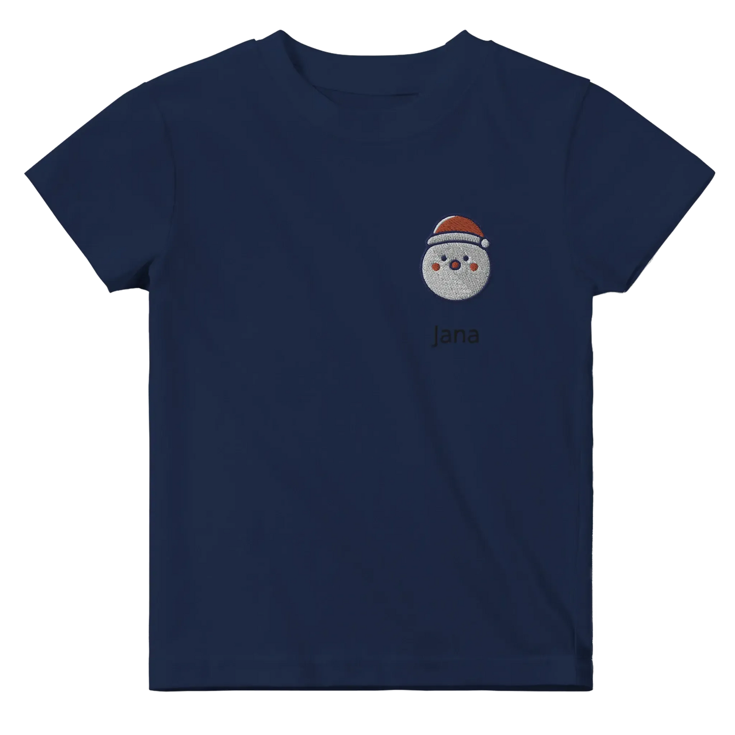 Liebevolle Erinnerung an Kindheitsmomente. Classic Baby Crewneck T-shirt personalisiertes Kindershirt zu Weihnachten🎅: freundlich und verspielt gestaltet. Zaubert ein Lächeln auf jedes Gesicht.