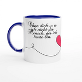 Dekoration mit Charakter. personalisierte Tasse: für stilvolle Raumgestaltung. Schlicht, elegant und wirkungsvoll.