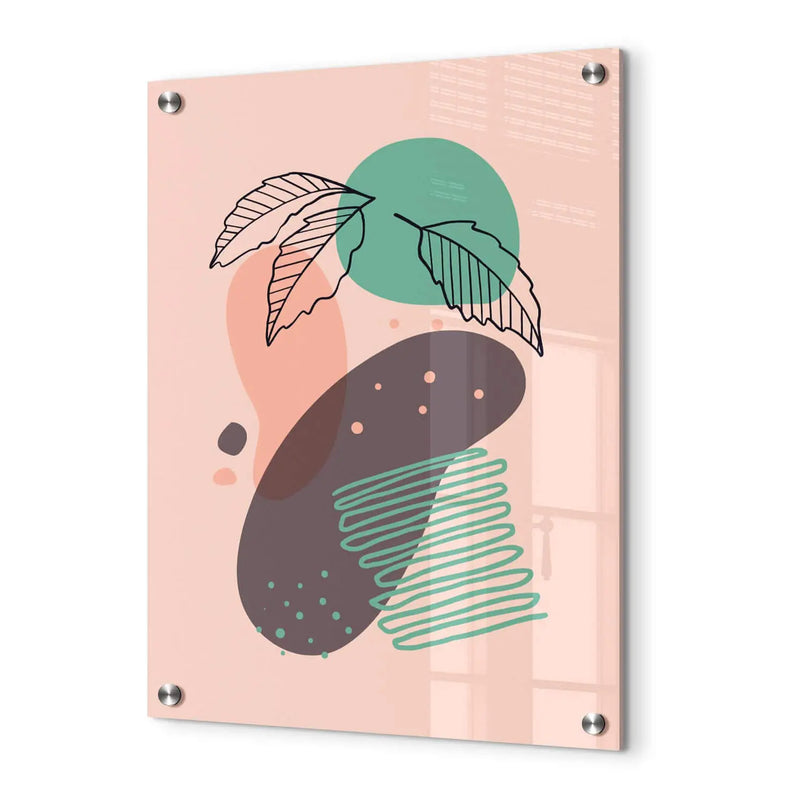 personalisierte Drucke - Geschenke personalisierte Tassen. Zoey Kunstdrucke - Auf dem Bild siehst du einen Druck auf Acrylglas und wie dieser an der Wand befestigt ist