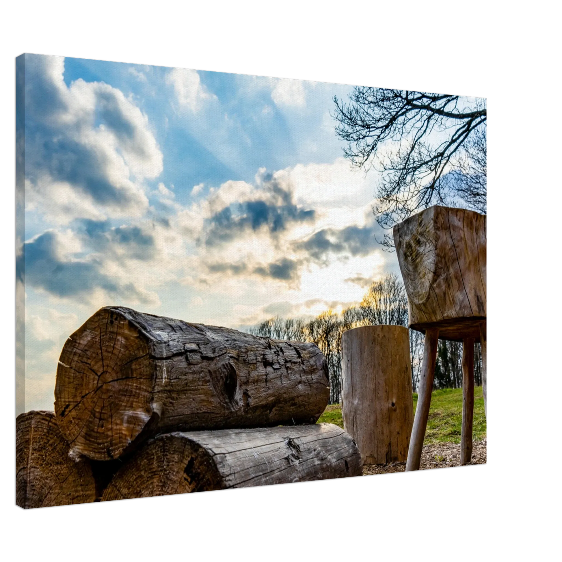 Stimmungsvolle Wandkunst für stilvolle Räume. Leinwand Kunstdruck Licht bricht Schatten – Nahe Kundert 70x100 cm / 28x40": passt in jedes Ambiente. Eine besondere Bereicherung für jeden Raum.