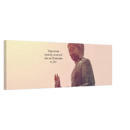 Stimmungsvolle Wandkunst für stilvolle Räume. Tibetan Kraftgebete Canvas Print – Immersive Art Experience: zeitlos und harmonisch. Schlicht, elegant und wirkungsvoll.