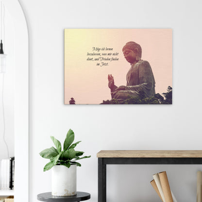 Stimmungsvolle Wandkunst für stilvolle Räume. Tibetan Kraftgebete Canvas Print – Immersive Art Experience: für stilvolle Raumgestaltung. Schlicht, elegant und wirkungsvoll.