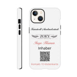 Dekoration mit Charakter. Hartschalen Phone Case für iPhone – QR-Code Visitenkarte - Werbeartikel: zeitlos und harmonisch. Eine besondere Bereicherung für jeden Raum.
