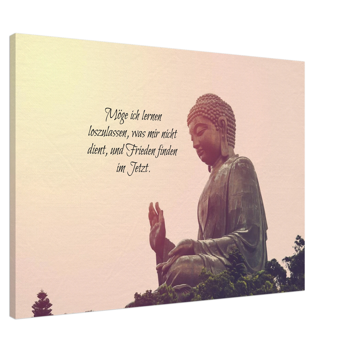 Stimmungsvolle Wandkunst für stilvolle Räume. Tibetan Kraftgebete Canvas Print – Immersive Art Experience: zeitlos und harmonisch. Eine besondere Bereicherung für jeden Raum.