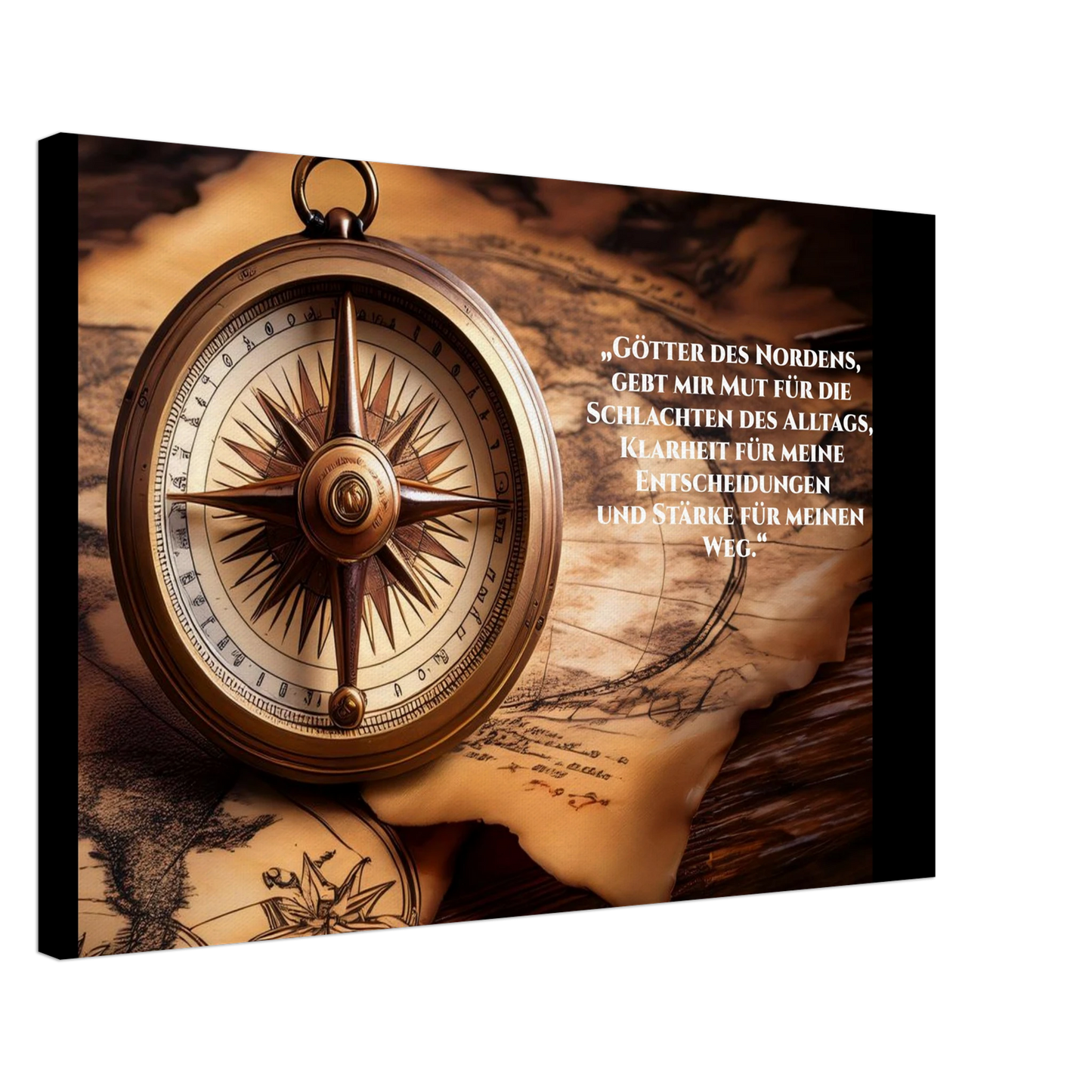 Dekoration mit Charakter. Nordische Kraftgebete auf Leinwand: für stilvolle Raumgestaltung. Eine besondere Bereicherung für jeden Raum.