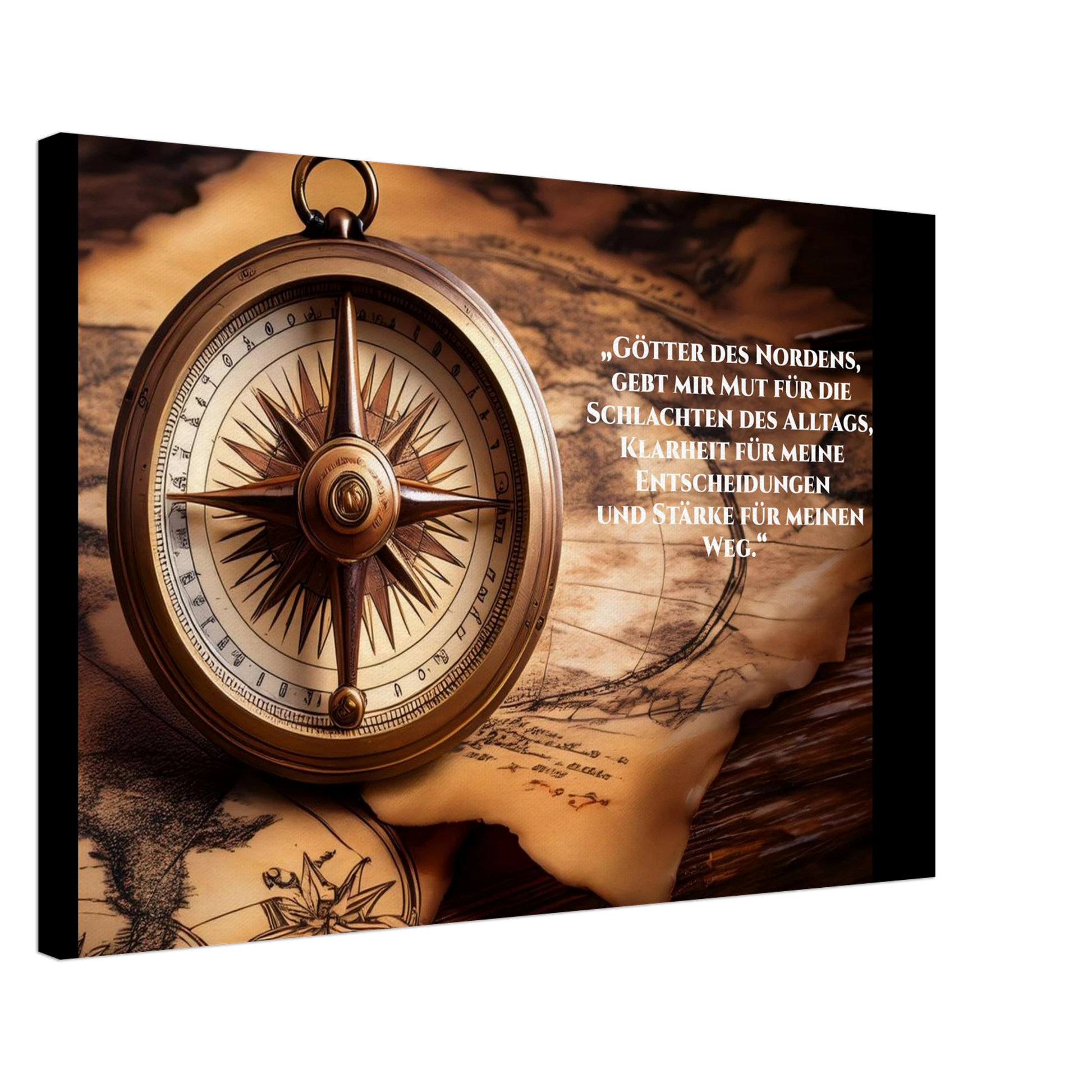 Dekoration mit Charakter. Nordische Kraftgebete auf Leinwand: für stilvolle Raumgestaltung. Eine besondere Bereicherung für jeden Raum.