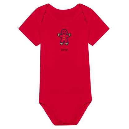 Liebevolle Erinnerung an Kindheitsmomente. Classic Baby Short Sleeve Bodysuit personalisiertes Geschenk zu Weihachten 🎅: freundlich und verspielt gestaltet. Zaubert ein Lächeln auf jedes Gesicht.