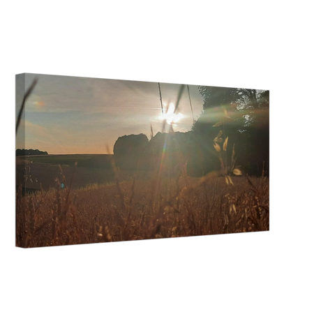 Stimmungsvolle Wandkunst für stilvolle Räume. Westerwald Landschaftsbild Leinwand - Kunstdruck Die andere Perspektive: zeitlos und harmonisch. Eine besondere Bereicherung für jeden Raum.