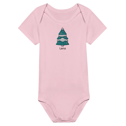 Liebevolle Erinnerung an Kindheitsmomente. Classic Baby Short Sleeve Bodysuit personalisiertes Geschenk zu Weihachten 🎅: freundlich und verspielt gestaltet. Zaubert ein Lächeln auf jedes Gesicht.