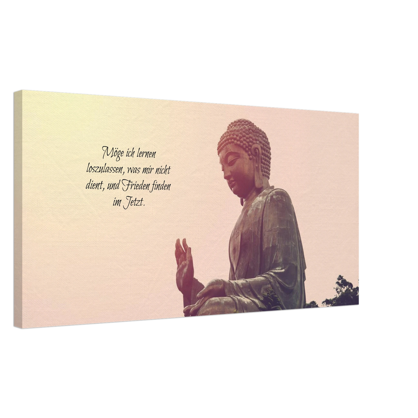 Stimmungsvolle Wandkunst für stilvolle Räume. Tibetan Kraftgebete Canvas Print – Immersive Art Experience: zeitlos und harmonisch. Schlicht, elegant und wirkungsvoll.