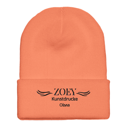 Flexfit Classic Cuffed Beanie – Warme & hypoallergene Mütze – personalisierbares Produkt mit dekorativer Gestaltung