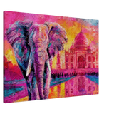 Dekoration mit Charakter. Leinwand Bunter Elefant in leuchtenden Farben 70x100 cm / 28x40″: zeitlos und harmonisch. Eine besondere Bereicherung für jeden Raum.