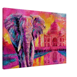 Dekoration mit Charakter. Leinwand Bunter Elefant in leuchtenden Farben 70x100 cm / 28x40″: für stilvolle Raumgestaltung. Eine besondere Bereicherung für jeden Raum.