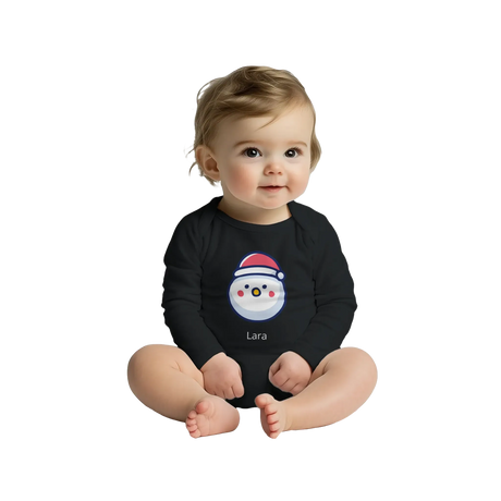 Classic Baby Long Sleeve Bodysuit zu Weihnachten personalisiert verschenken – Produkt mit dekorativem Motivdruck