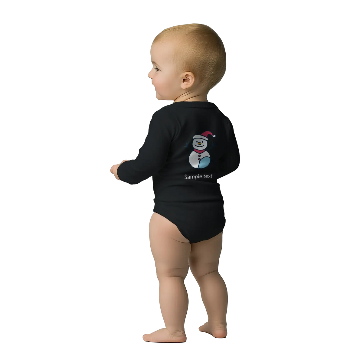 Classic Baby Long Sleeve Bodysuit zu Weihnachten personalisiert verschenken – persönlich gestaltbares Geschenk mit individuellem Design