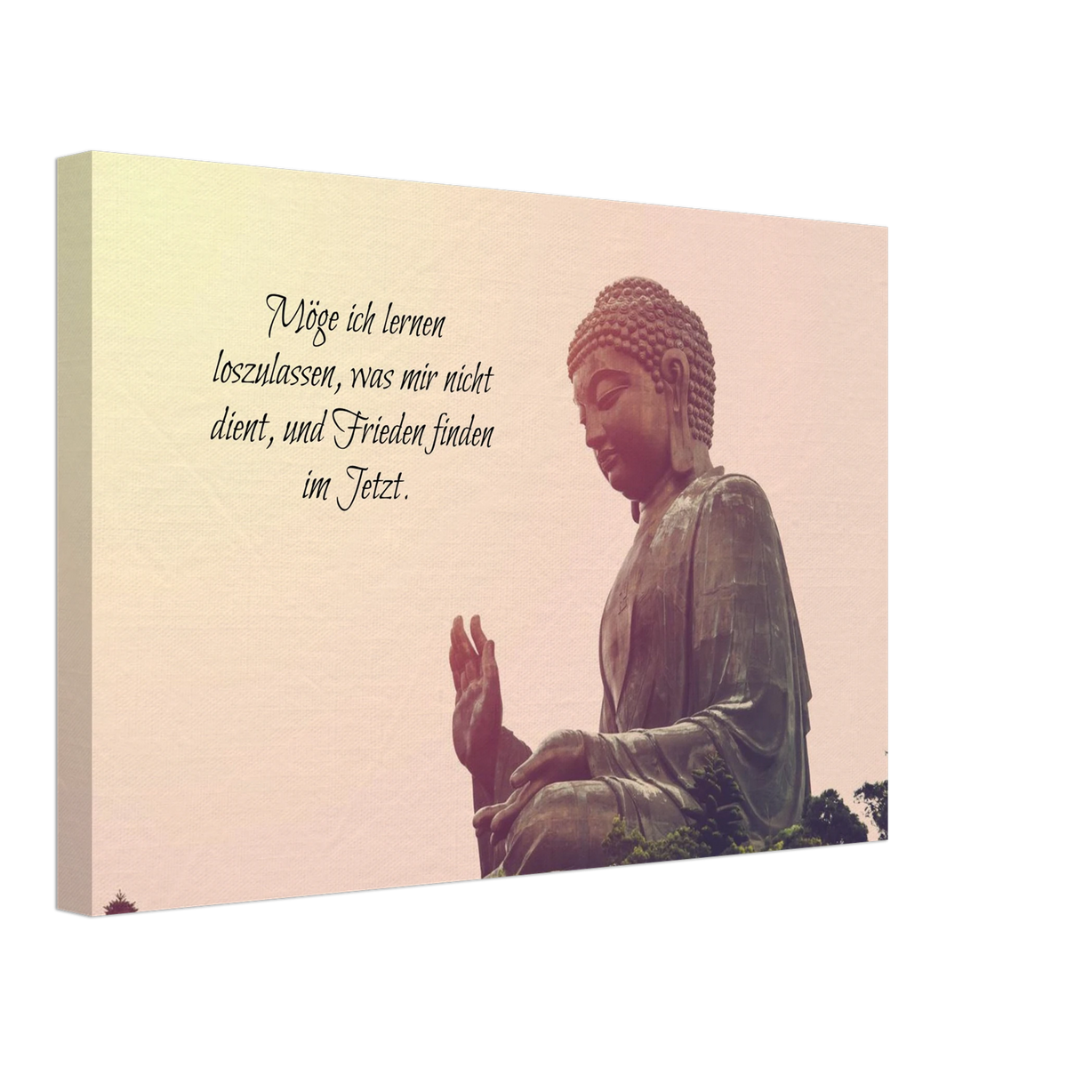 Stimmungsvolle Wandkunst für stilvolle Räume. Tibetan Kraftgebete Canvas Print – Immersive Art Experience: zeitlos und harmonisch. Eine besondere Bereicherung für jeden Raum.