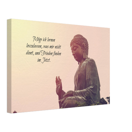 Stimmungsvolle Wandkunst für stilvolle Räume. Tibetan Kraftgebete Canvas Print – Immersive Art Experience: zeitlos und harmonisch. Eine besondere Bereicherung für jeden Raum.